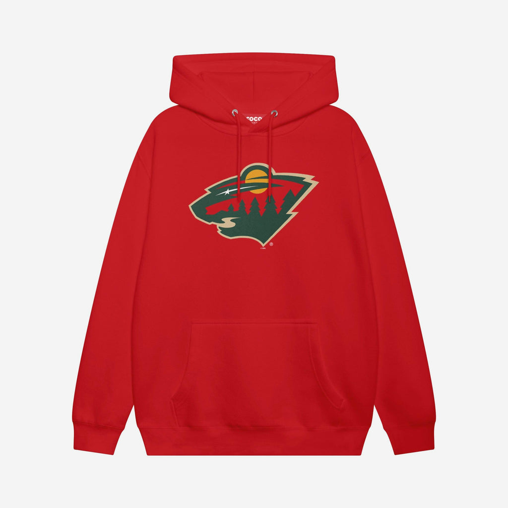 Minnesota Wild Primary Logo Hoodie FOCO Red S - FOCO.com