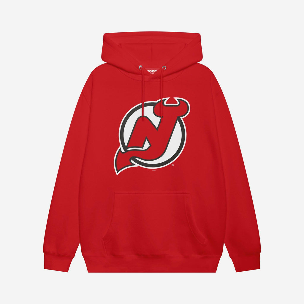 New Jersey Devils Primary Logo Hoodie FOCO Red S - FOCO.com