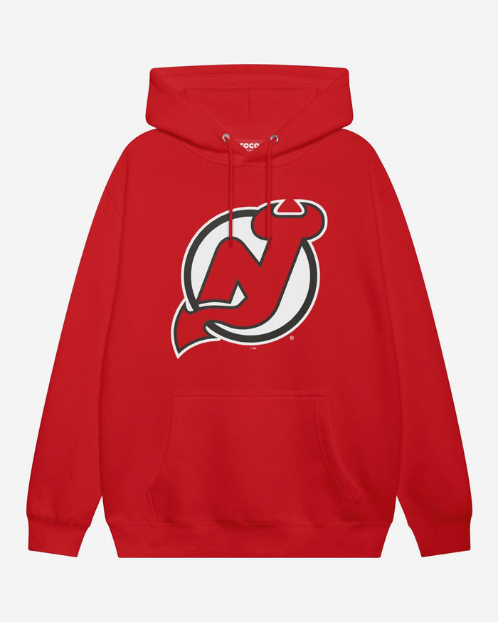 New Jersey Devils Primary Logo Hoodie FOCO Red S - FOCO.com
