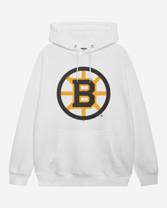 Boston Bruins Primary Logo Hoodie FOCO White S - FOCO.com