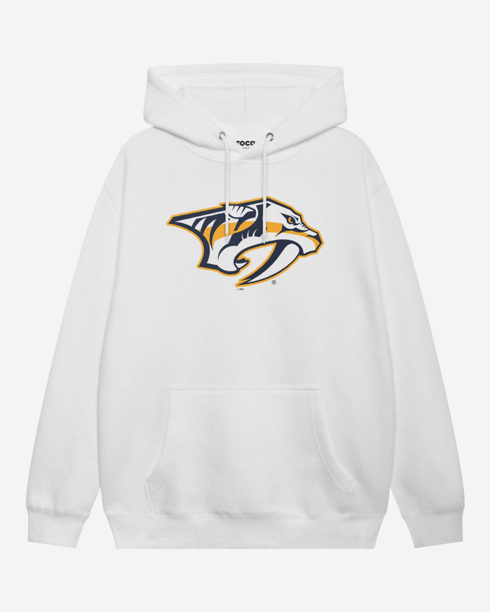 Nashville Predators Primary Logo Hoodie FOCO White S - FOCO.com