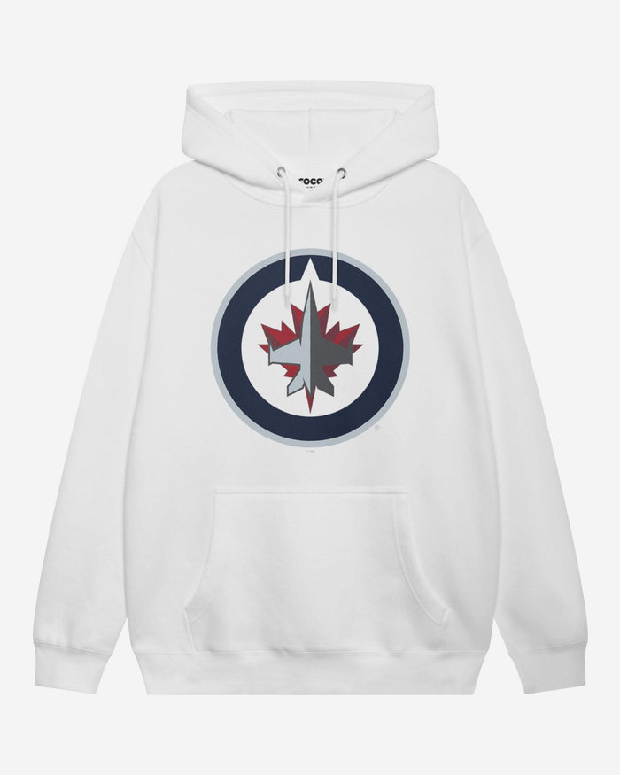 Winnipeg Jets Primary Logo Hoodie FOCO White S - FOCO.com