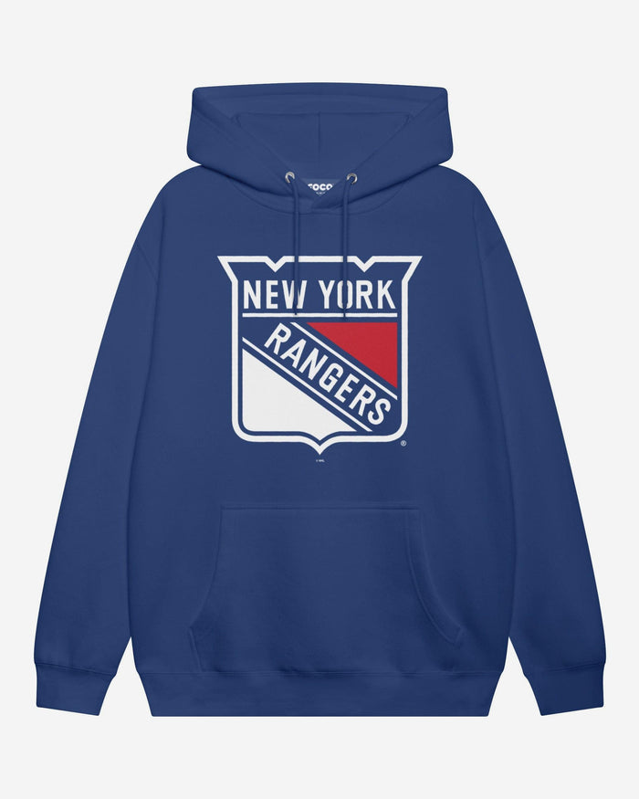 New York Rangers Primary Logo Hoodie FOCO True Royal S - FOCO.com