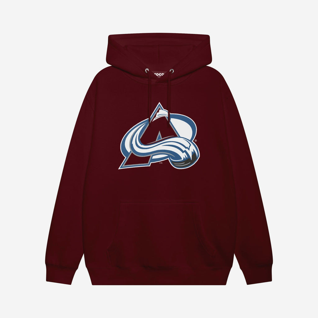 Colorado Avalanche Primary Logo Hoodie FOCO Burgundy S - FOCO.com