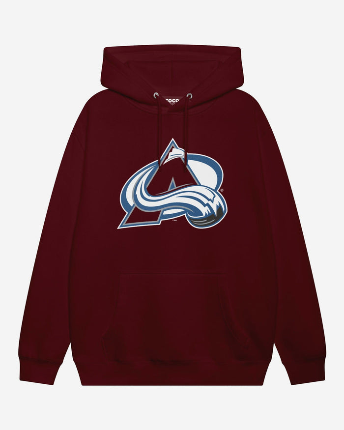 Colorado Avalanche Primary Logo Hoodie FOCO Burgundy S - FOCO.com