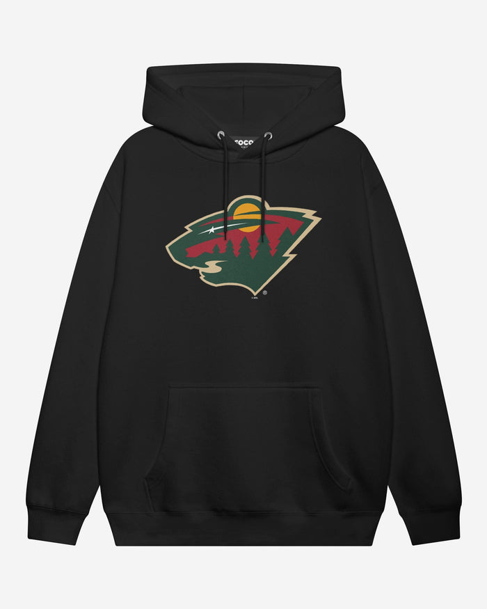 Minnesota Wild Primary Logo Hoodie FOCO Black S - FOCO.com