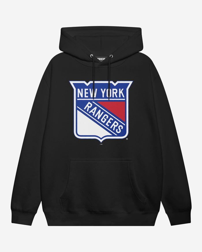 New York Rangers Primary Logo Hoodie FOCO Black S - FOCO.com