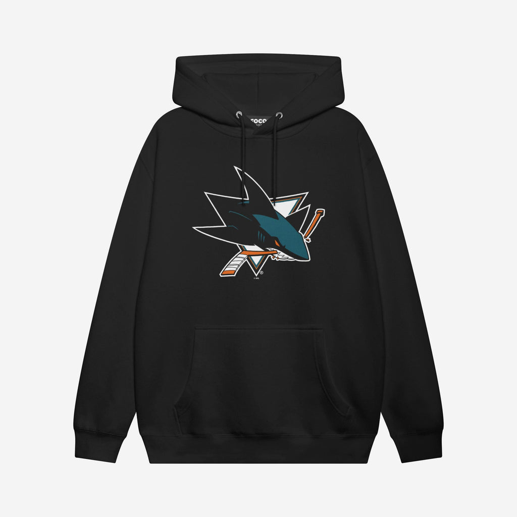 San Jose Sharks Primary Logo Hoodie FOCO Black S - FOCO.com