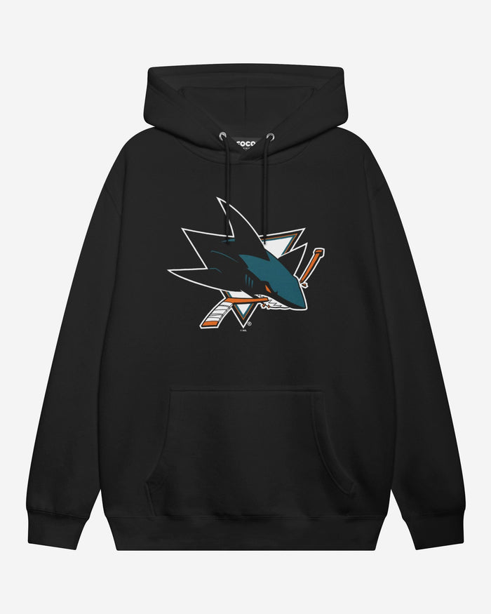 San Jose Sharks Primary Logo Hoodie FOCO Black S - FOCO.com