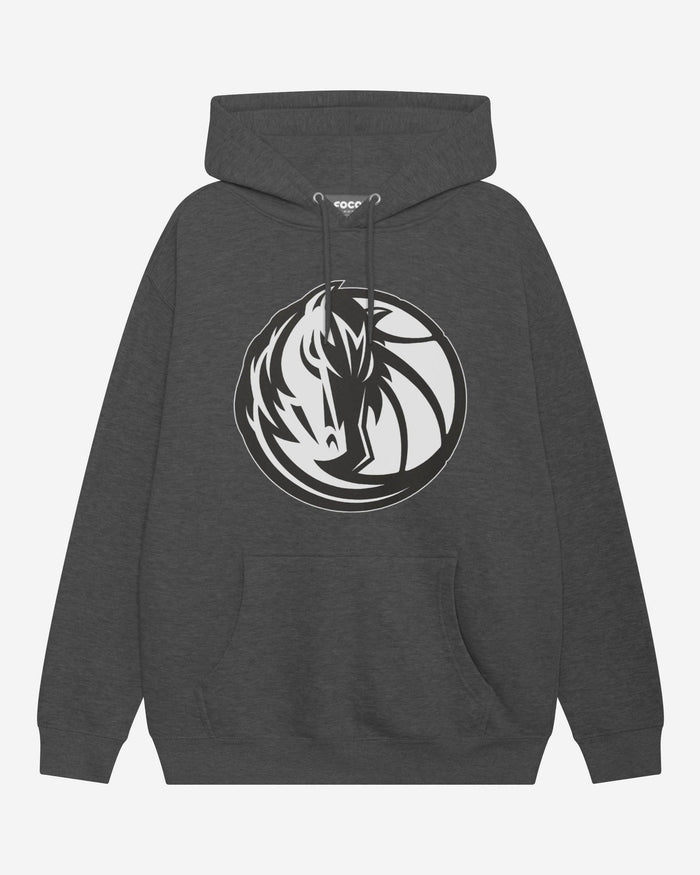 Dallas Mavericks Black & White Primary Logo Hoodie FOCO S - FOCO.com