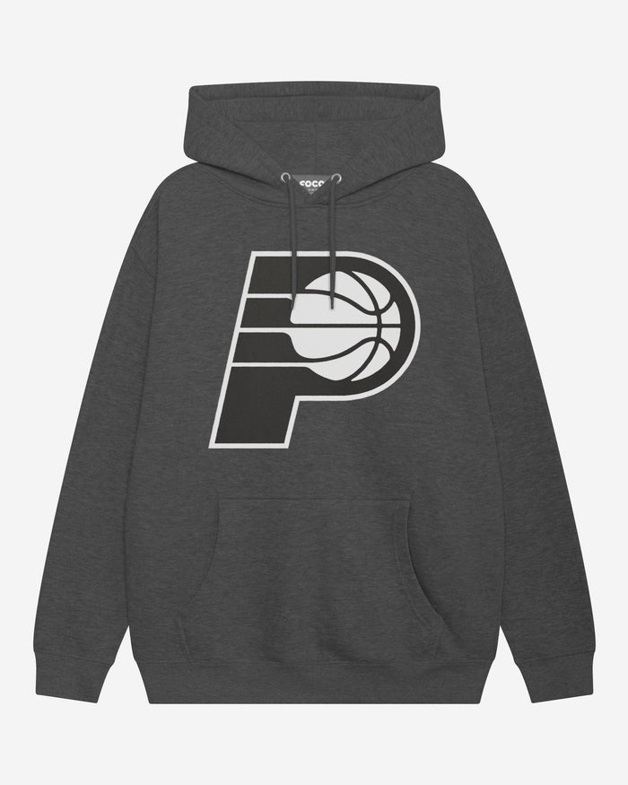 Indiana Pacers Black & White Primary Logo Hoodie FOCO S - FOCO.com