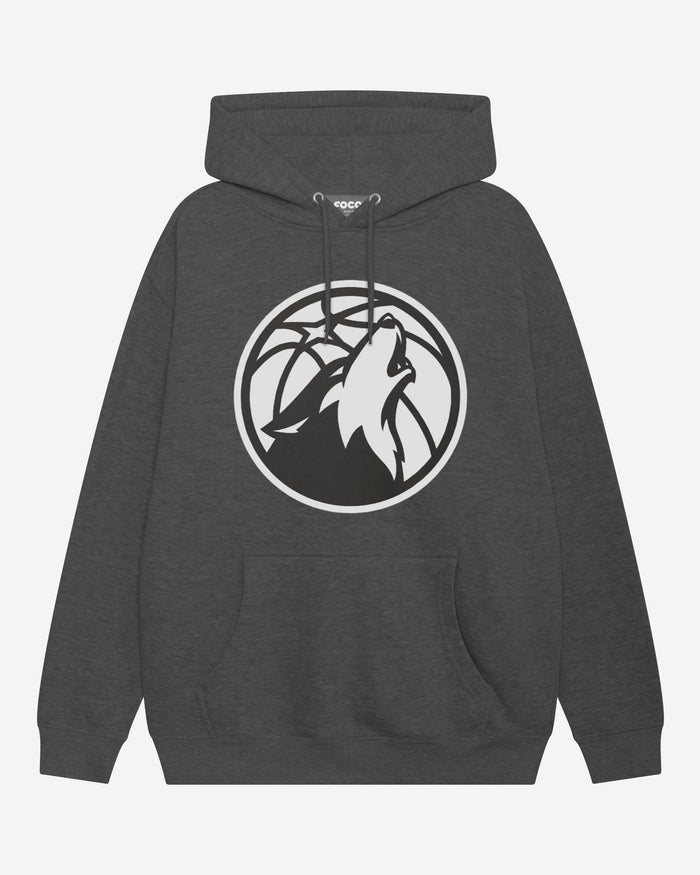 Minnesota Timberwolves Black & White Primary Logo Hoodie FOCO S - FOCO.com