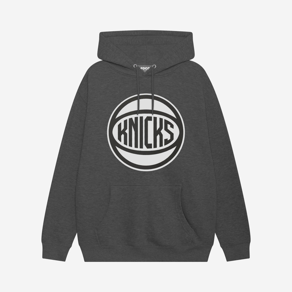 New York Knicks Black & White Primary Logo Hoodie FOCO S - FOCO.com