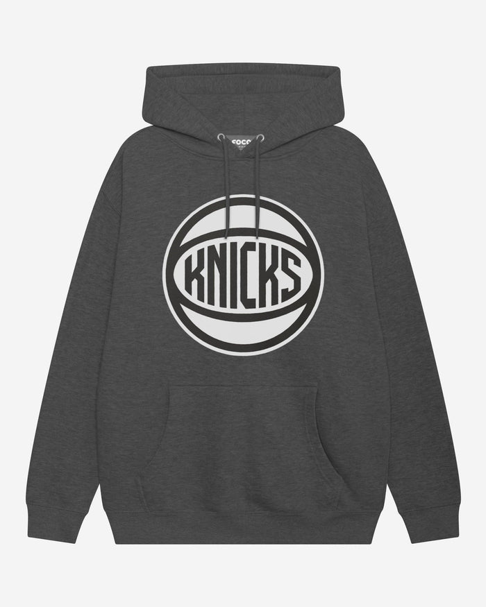 New York Knicks Black & White Primary Logo Hoodie FOCO S - FOCO.com