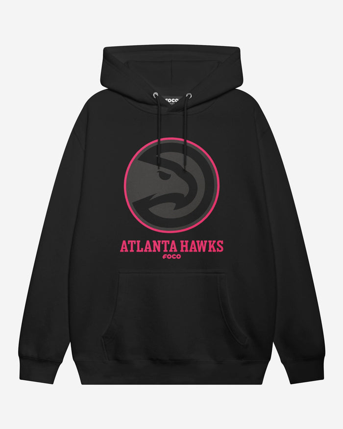 Atlanta Hawks Highlight Reel Hoodie FOCO Black/Neon Pink S - FOCO.com