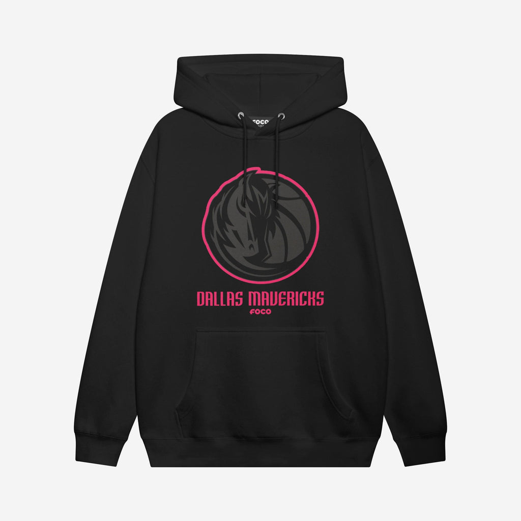 Dallas Mavericks Highlight Reel Hoodie FOCO Black/Neon Pink S - FOCO.com