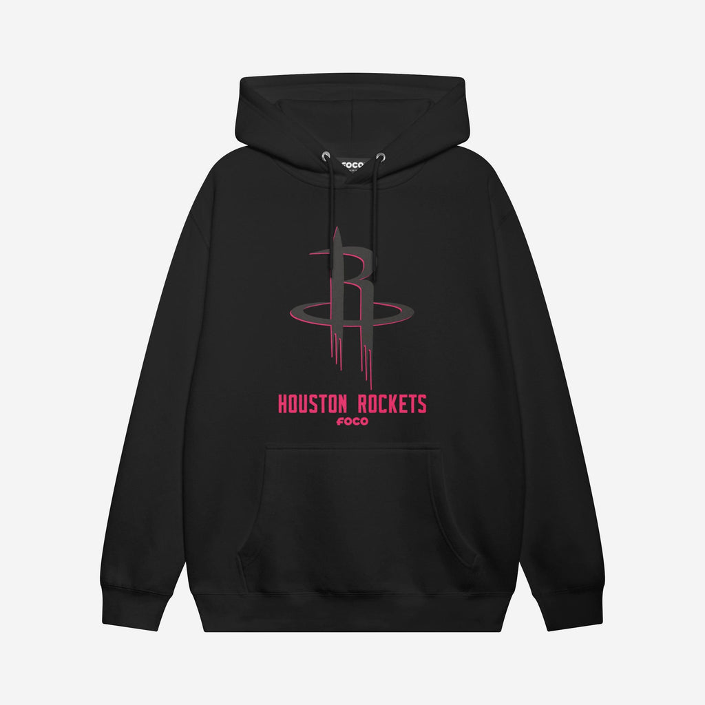 Houston Rockets Highlight Reel Hoodie FOCO Black/Neon Pink S - FOCO.com