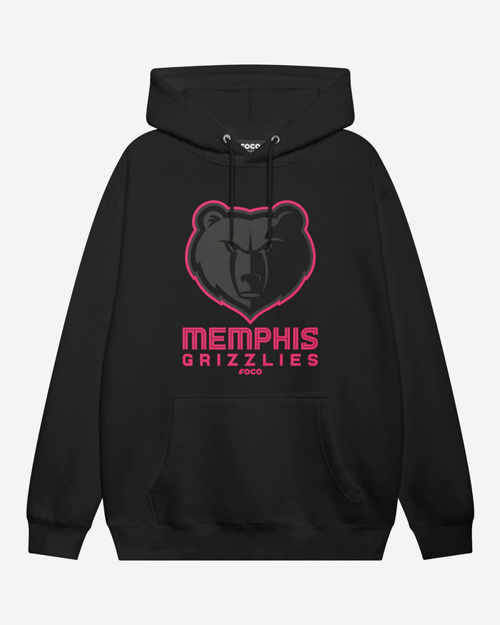 Memphis Grizzlies Highlight Reel Hoodie FOCO Black/Neon Pink S - FOCO.com