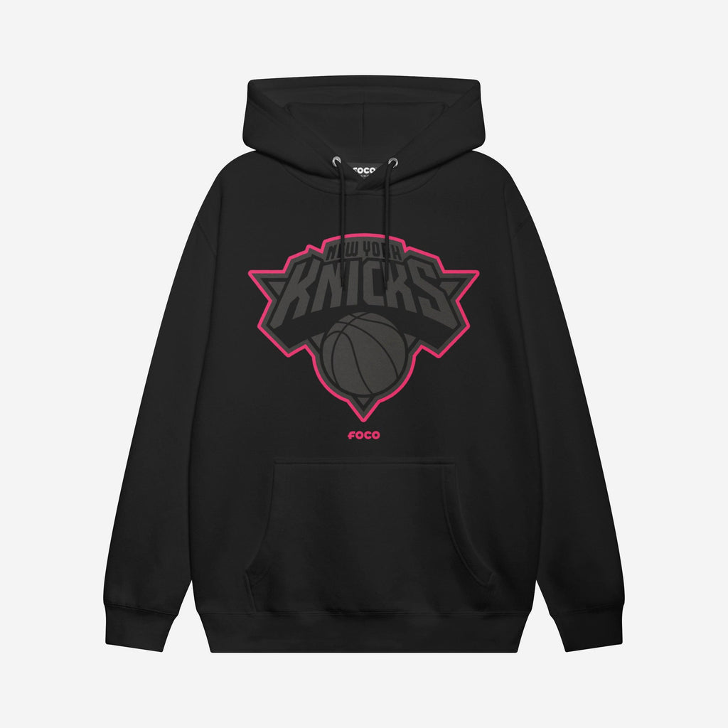 New York Knicks Highlight Reel Hoodie FOCO Black/Neon Pink S - FOCO.com