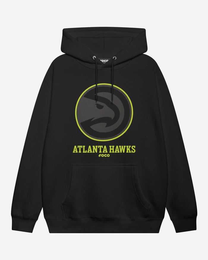 Atlanta Hawks Highlight Reel Hoodie FOCO Black/Volt S - FOCO.com