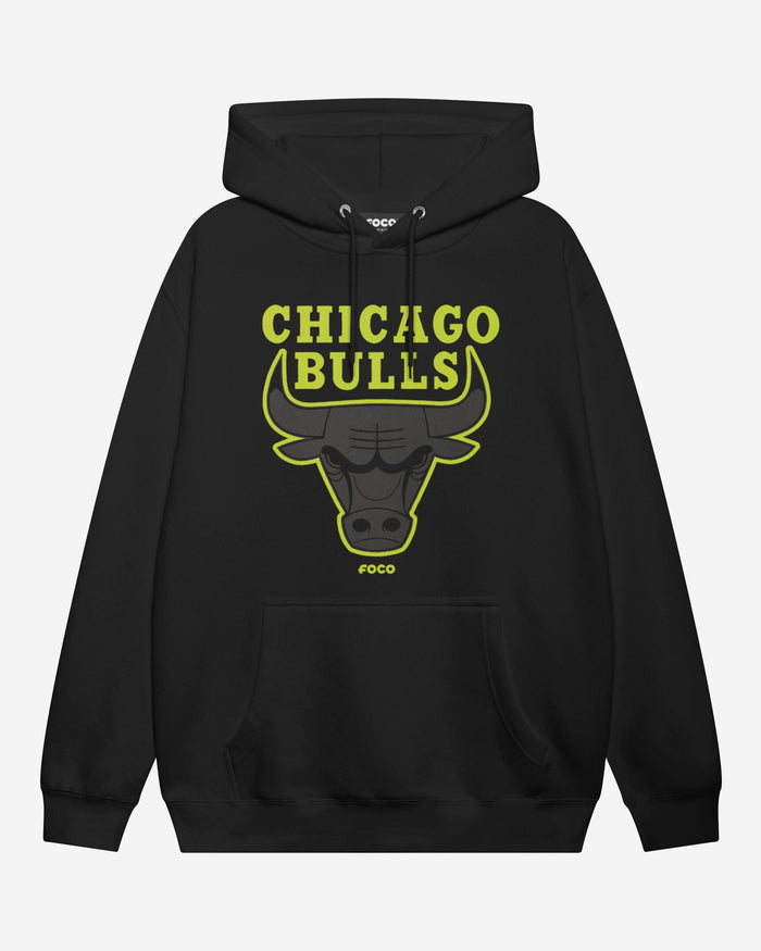Chicago Bulls Highlight Reel Hoodie FOCO Black/Volt S - FOCO.com