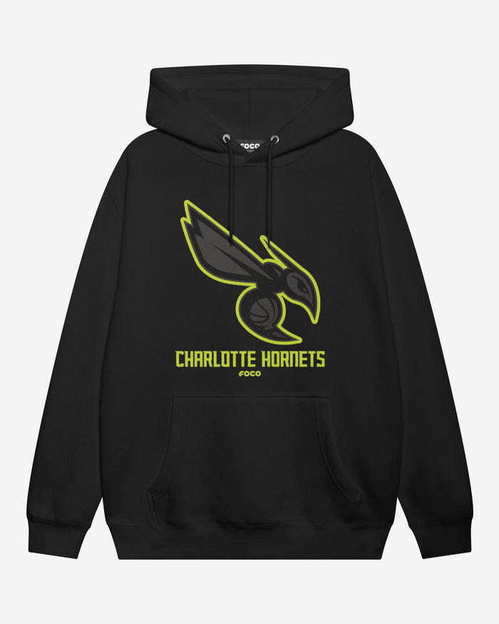Charlotte Hornets Highlight Reel Hoodie FOCO Black/Volt S - FOCO.com