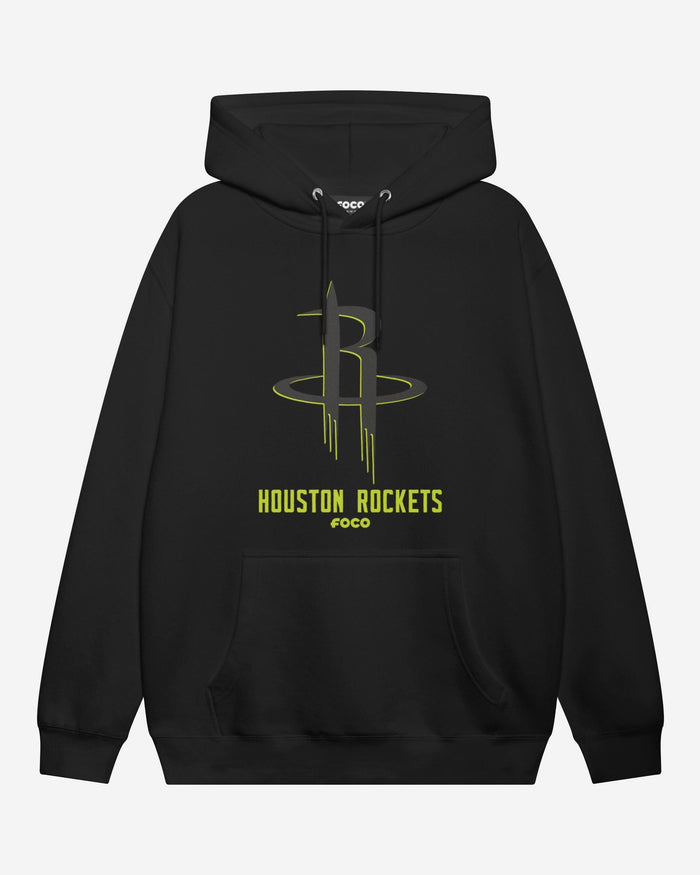 Houston Rockets Highlight Reel Hoodie FOCO Black/Volt S - FOCO.com