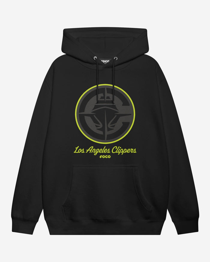 Los Angeles Clippers Highlight Reel Hoodie FOCO Black/Volt S - FOCO.com