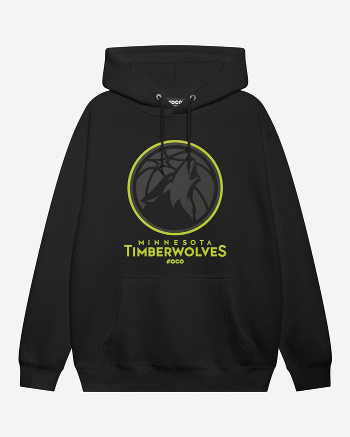 Minnesota Timberwolves Highlight Reel Hoodie FOCO Black/Volt S - FOCO.com