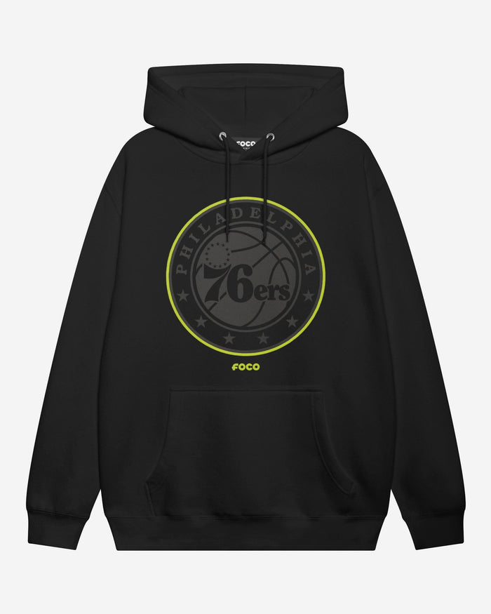Philadelphia 76ers Highlight Reel Hoodie FOCO Black/Volt S - FOCO.com