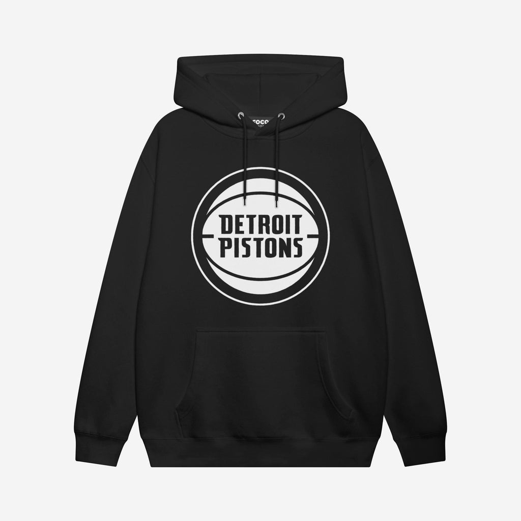Detroit Pistons White Logo Hoodie FOCO S - FOCO.com