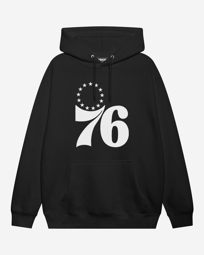 Philadelphia 76ers White Logo Hoodie FOCO S - FOCO.com