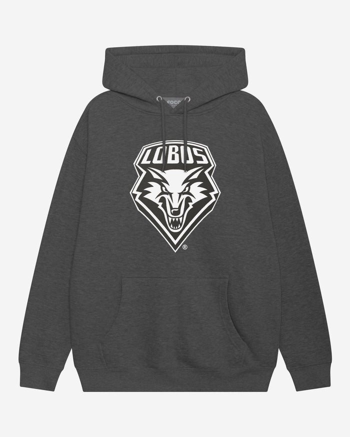 New Mexico Lobos Black & White Primary Logo Hoodie FOCO S - FOCO.com