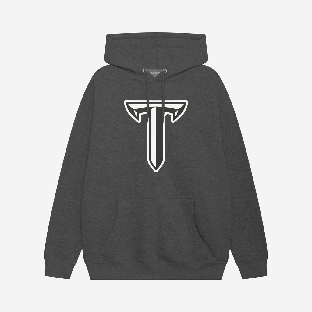 Troy Trojans Black & White Primary Logo Hoodie FOCO S - FOCO.com