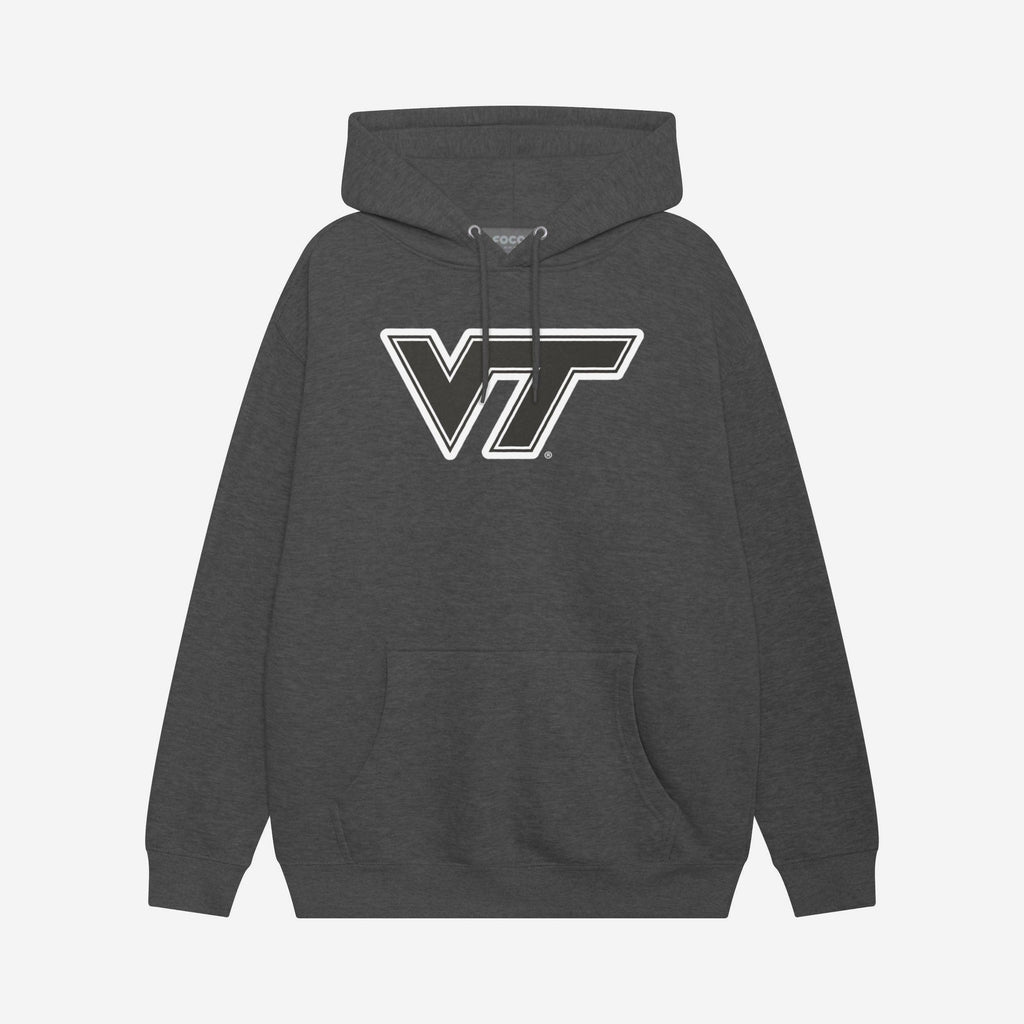 Virginia Tech Hokies Black & White Primary Logo Hoodie FOCO S - FOCO.com