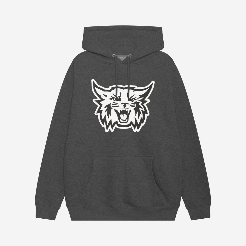 Weber State Wildcats Black & White Primary Logo Hoodie FOCO S - FOCO.com