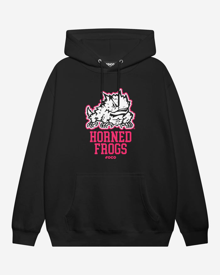 TCU Horned Frogs Highlight Reel Hoodie FOCO Black/Neon Pink S - FOCO.com