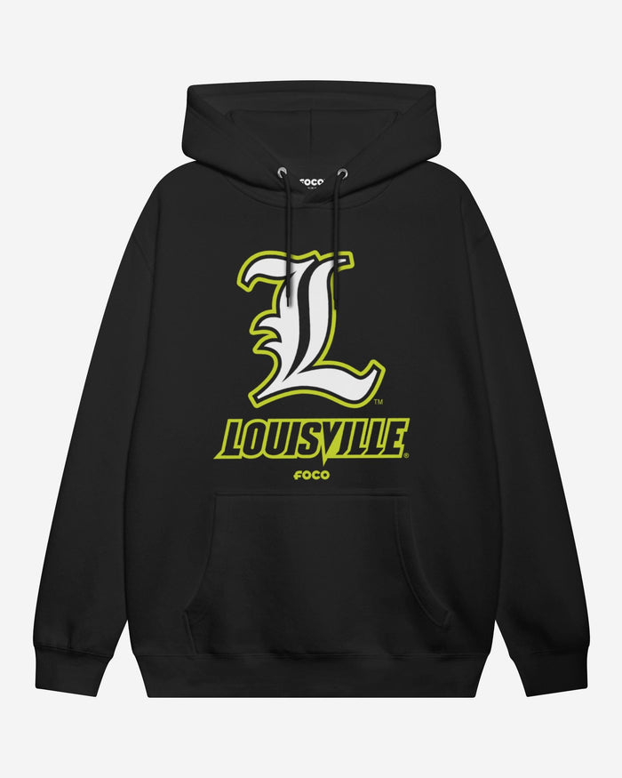 Louisville Cardinals Highlight Reel Hoodie FOCO Black/Volt S - FOCO.com