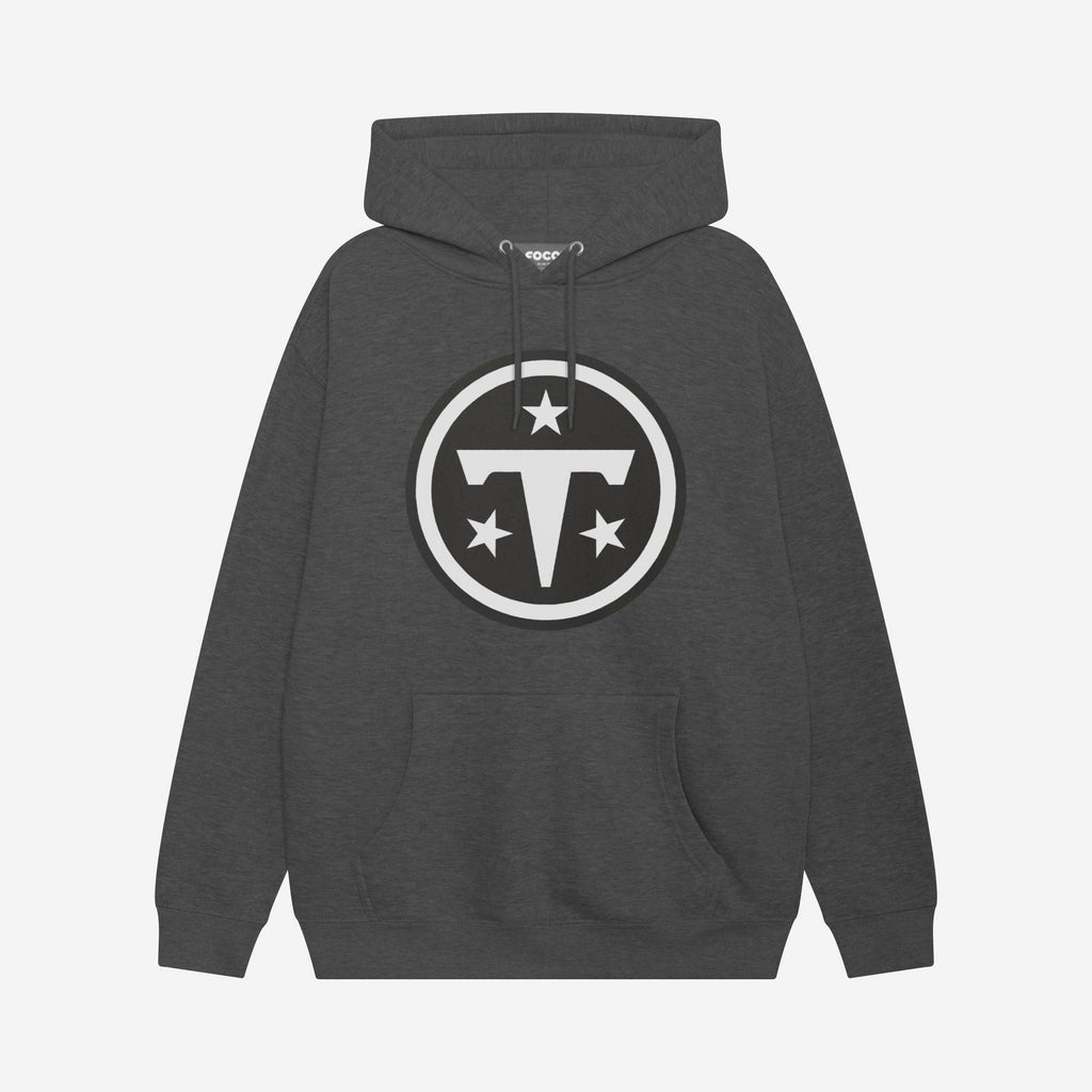 Tennessee Titans Black & White Primary Logo Hoodie FOCO S - FOCO.com