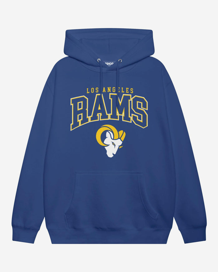 Los Angeles Rams Classic Arched Logo Hoodie FOCO S - FOCO.com