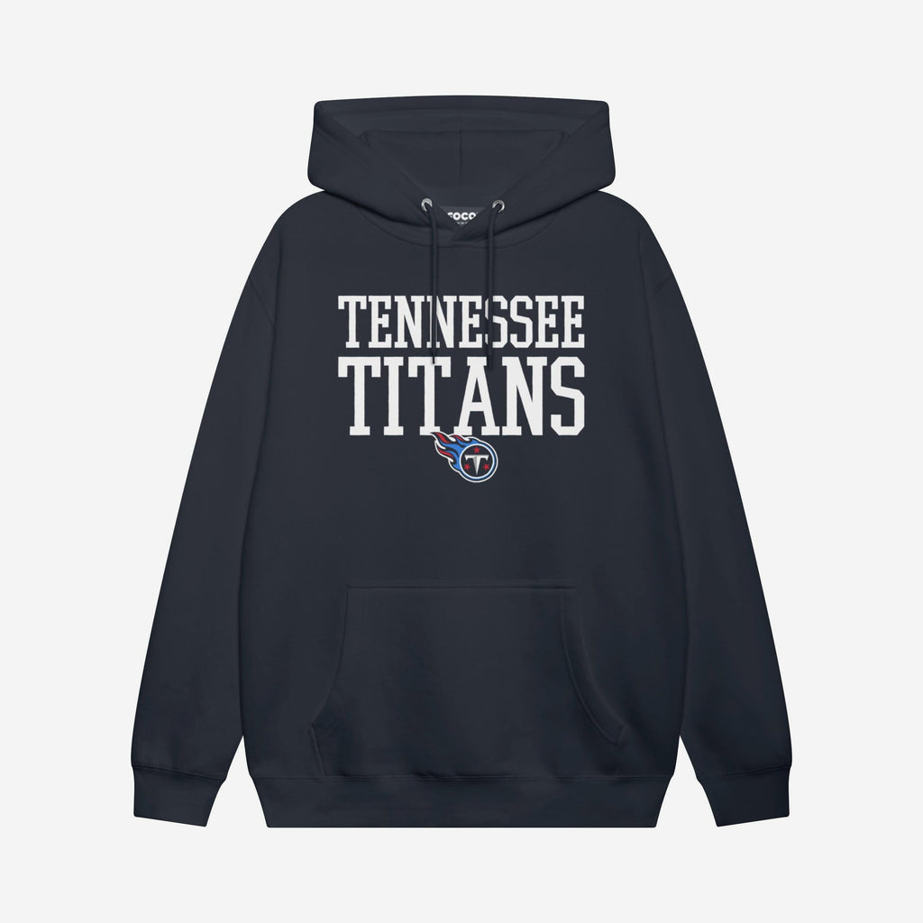 Tennessee Titans Bold Wordmark Hoodie FOCO Navy S - FOCO.com