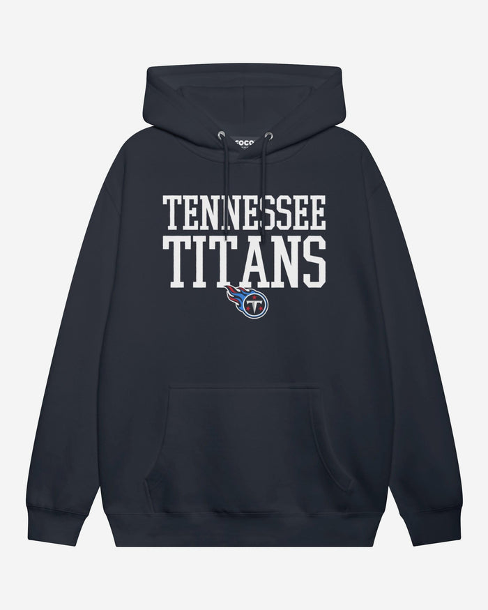 Tennessee Titans Bold Wordmark Hoodie FOCO Navy S - FOCO.com