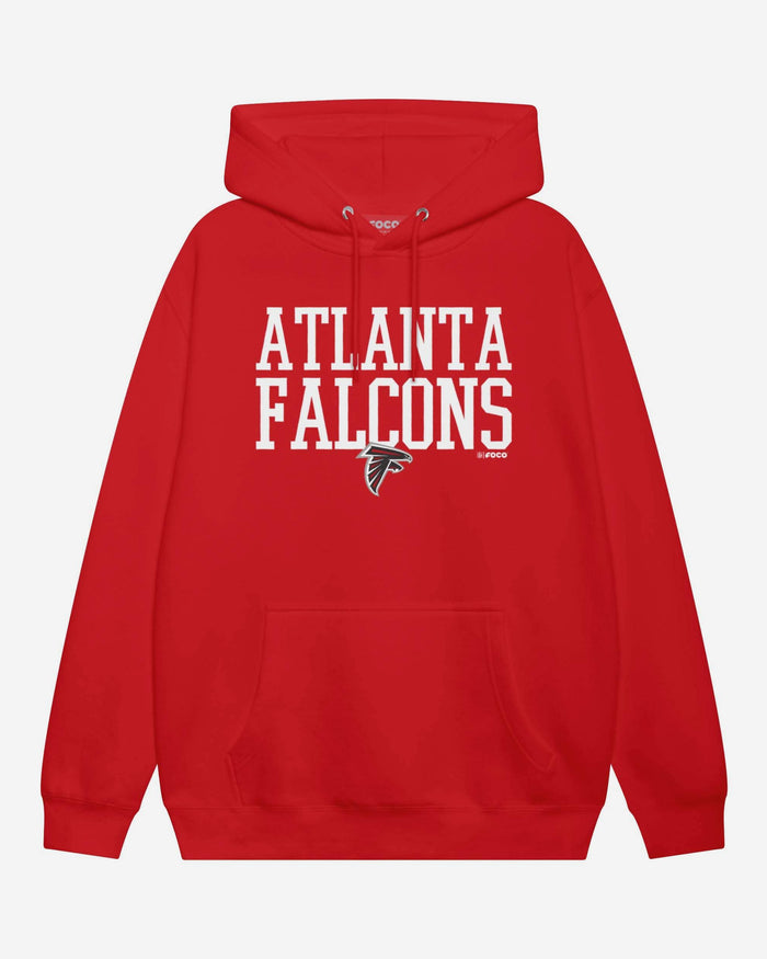 Atlanta Falcons Bold Wordmark Hoodie FOCO Athletic Heather S - FOCO.com