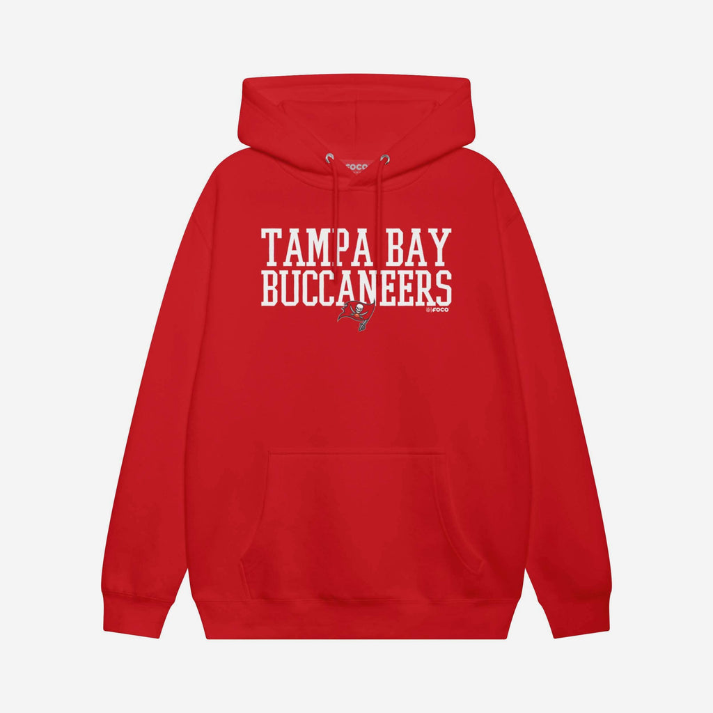 Tampa Bay Buccaneers Bold Wordmark Hoodie FOCO Athletic Heather S - FOCO.com