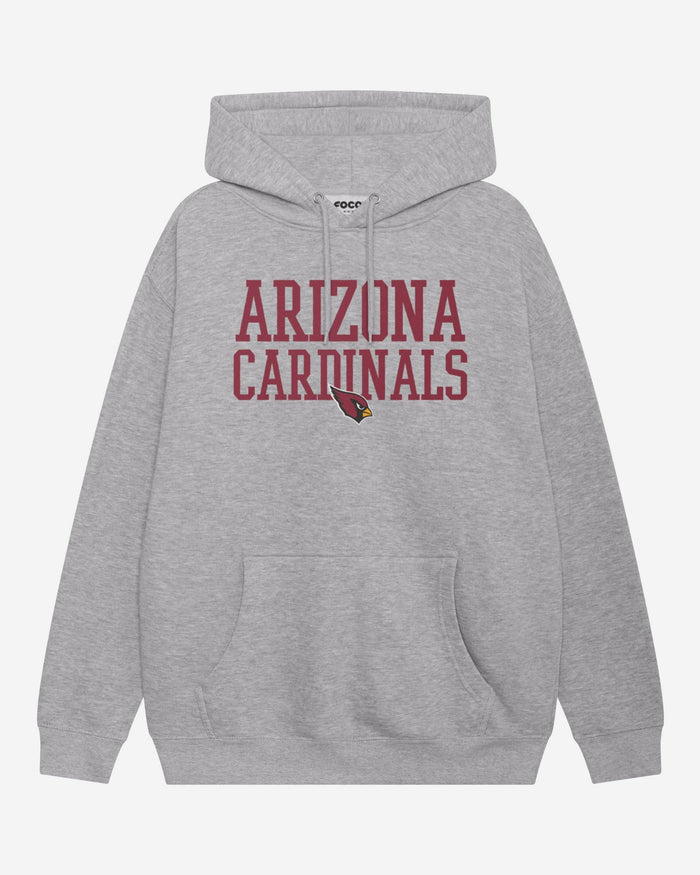 Arizona Cardinals Bold Wordmark Hoodie FOCO Athletic Heather S - FOCO.com