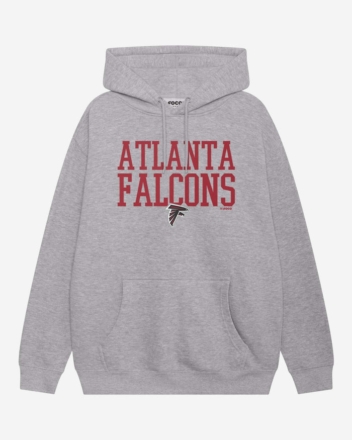 Atlanta Falcons Bold Wordmark Hoodie FOCO Athletic Heather S - FOCO.com