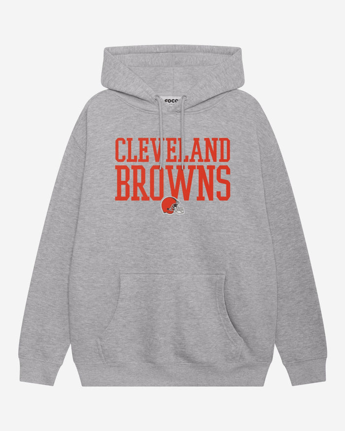 Cleveland Browns Bold Wordmark Hoodie FOCO Athletic Heather S - FOCO.com