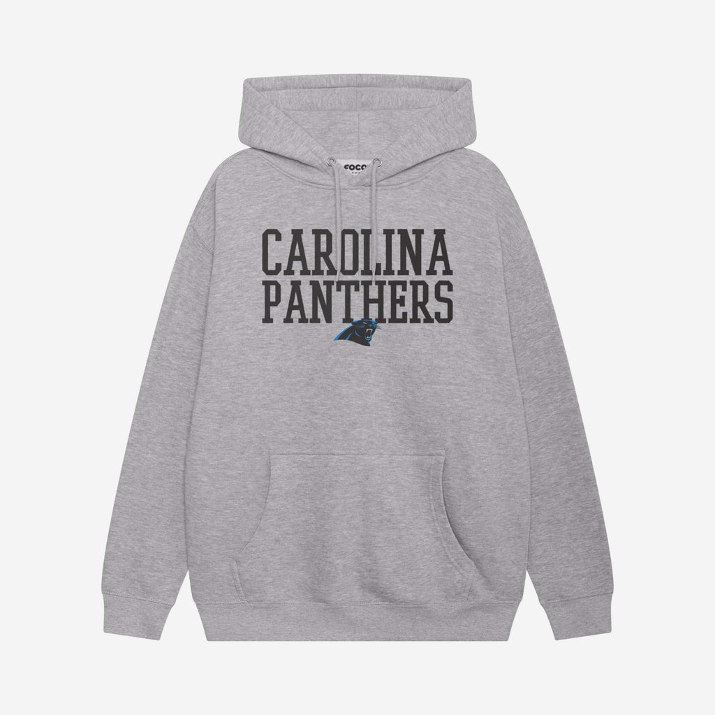 Carolina Panthers Bold Wordmark Hoodie FOCO Athletic Heather S - FOCO.com