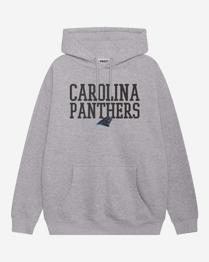 Carolina Panthers Bold Wordmark Hoodie FOCO Athletic Heather S - FOCO.com
