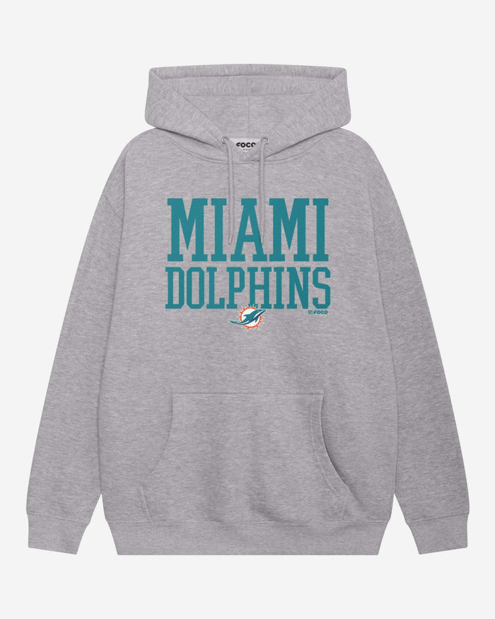 Miami Dolphins Bold Wordmark Hoodie FOCO S - FOCO.com